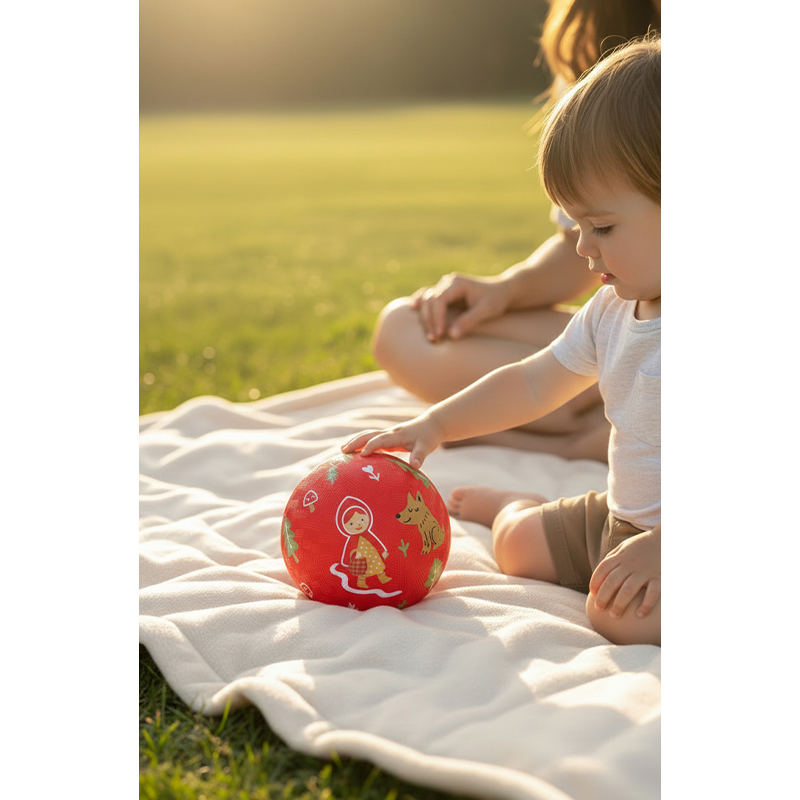 Pelota Caucho Natural Caperucita Roja 13CM
